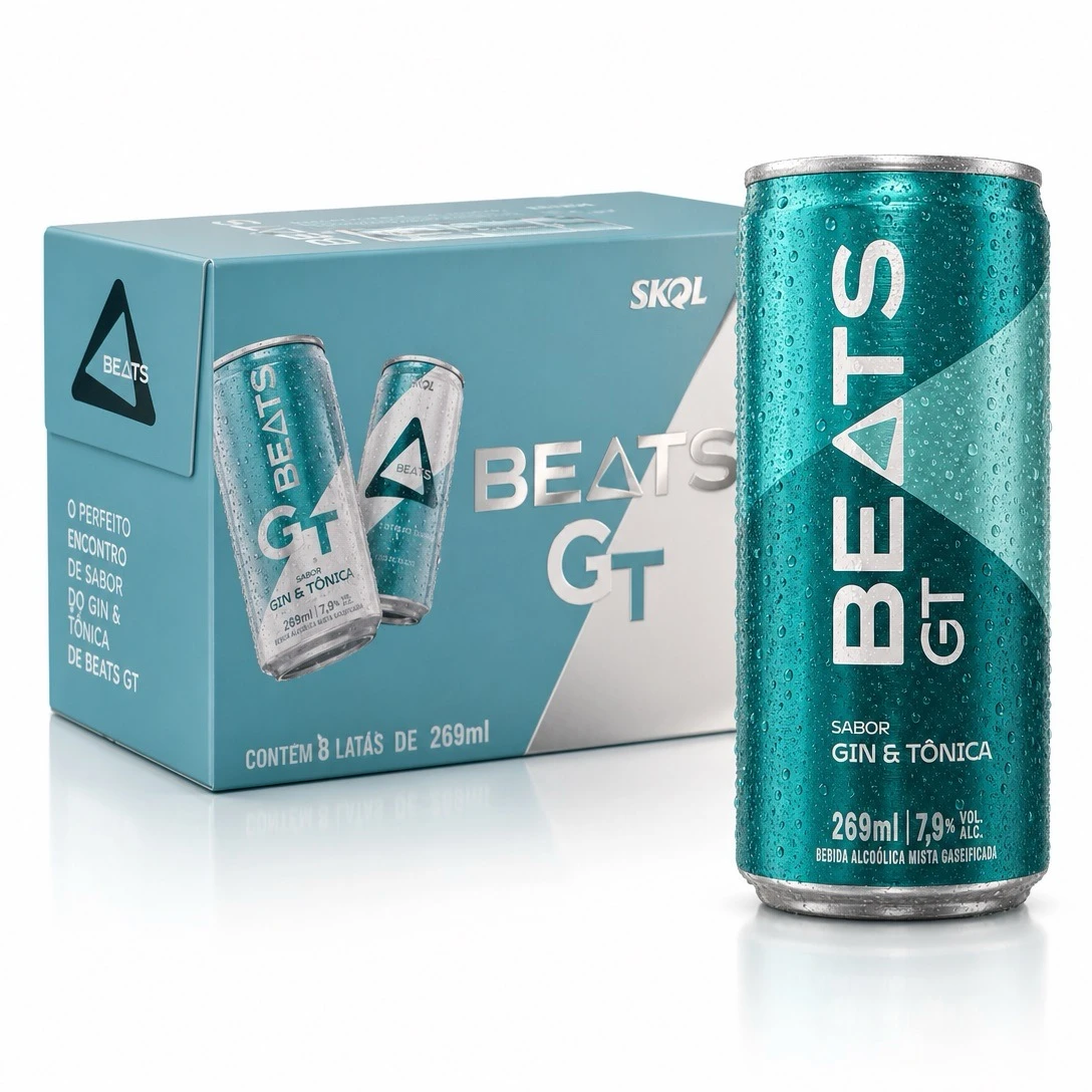 Beats GT Gin & Tônica 269ml (Pack com 8 Latas)