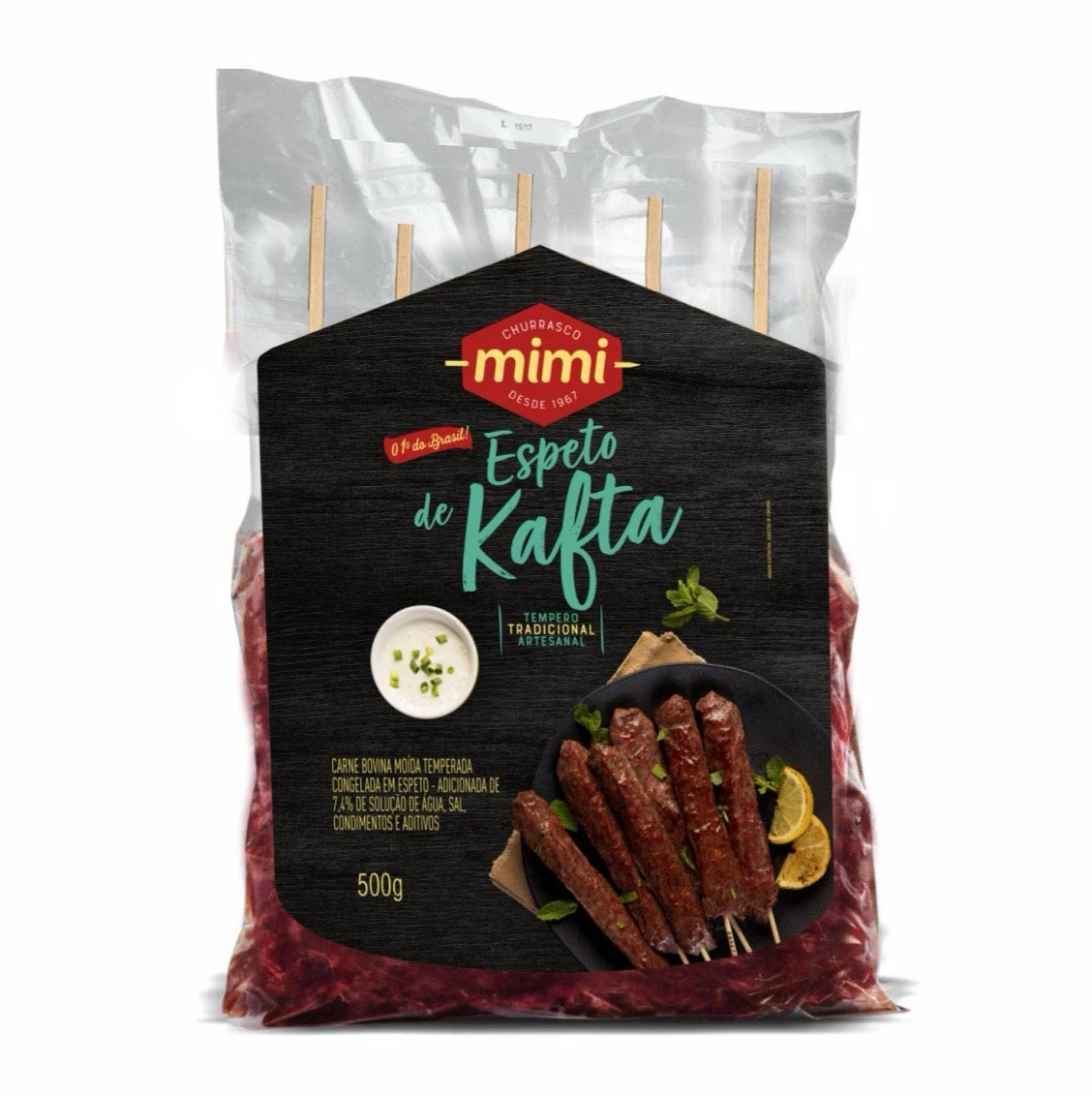 Espetinho Kafta Mimi 500g (Pacote com 5 espetos)