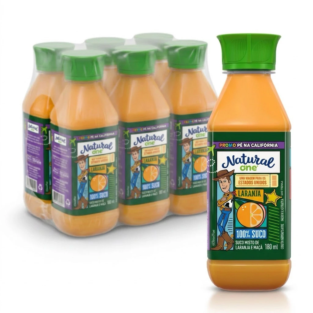 Suco de Laranja Natural One 180ml (Pack 6 unidades)