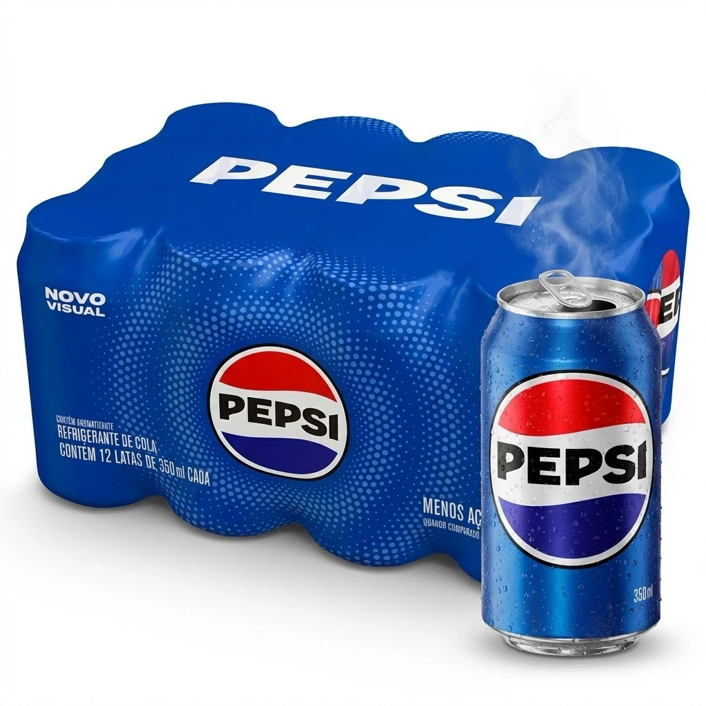 Pepsi Cola 350ml (Pack com 12 Latas)
