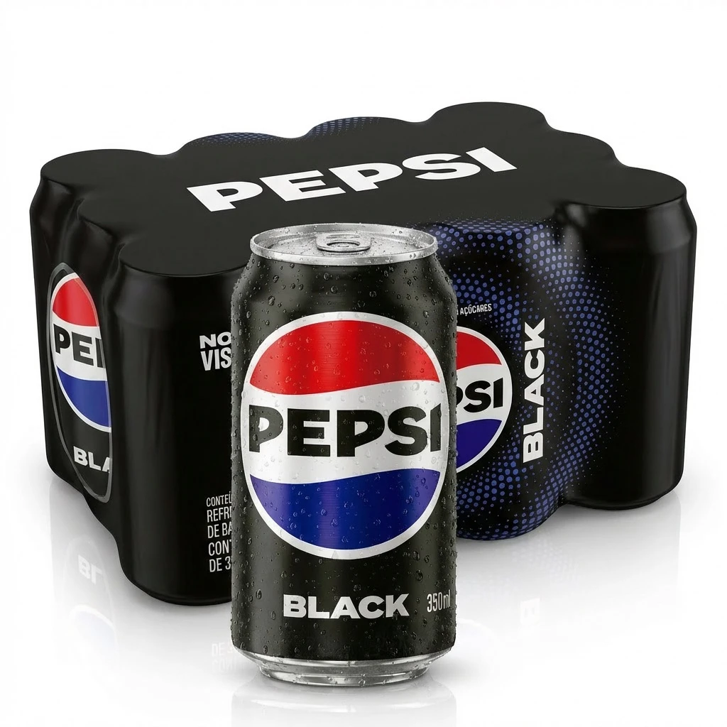 Pepsi Black Zero Açúcar 350ml (Pack com 12 Latas)