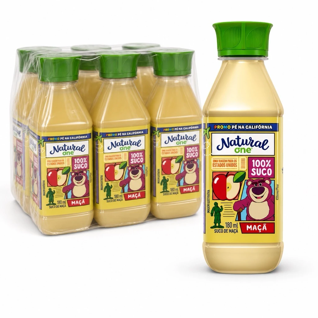 Suco de Maça Natural One 180ml (Pack 6 unidades)