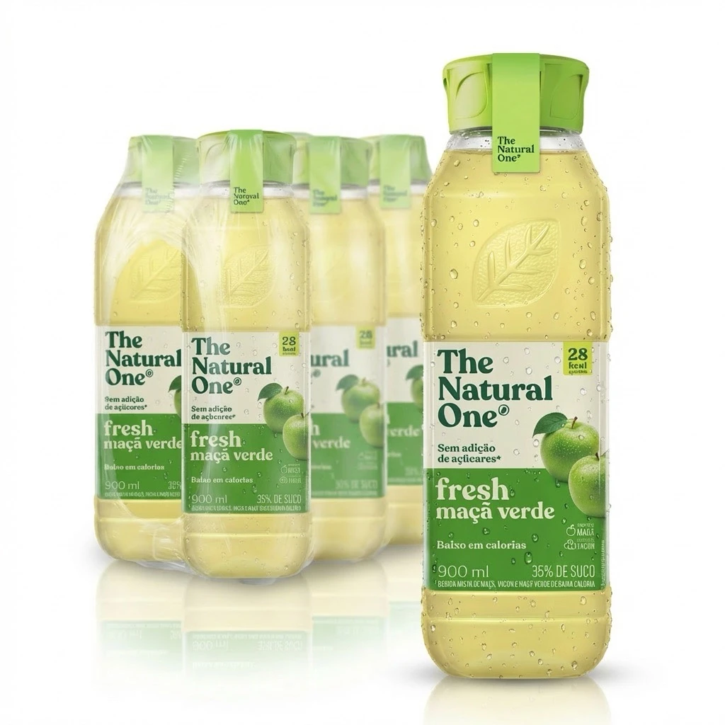 Suco de Maçã Verde Natural One Fresh 900ml (Pack com 6 Unidades)