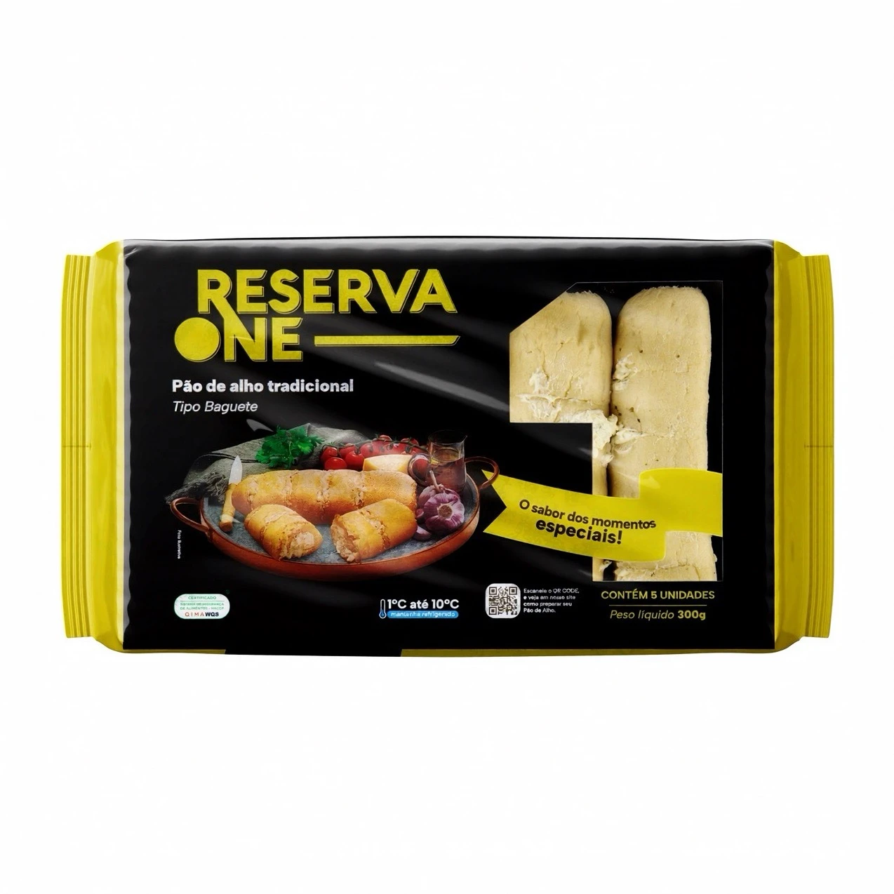 Pão de Alho Reserva One Gourmet 300g (Pacote)