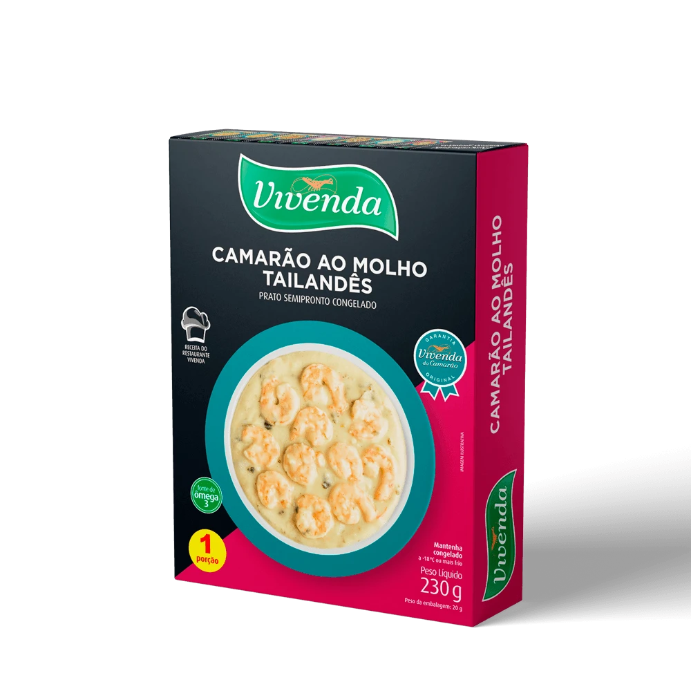 Camarão ao molho Tailandês Vivenda do Camarão 230g