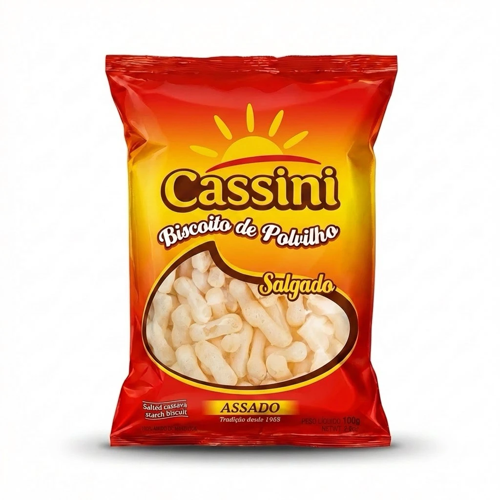 Biscoito de Polvilho Tradicional Sal Cassini 100g (Unitário)